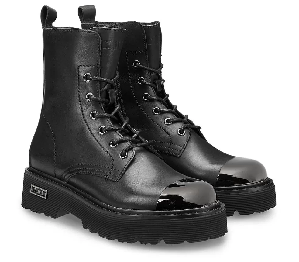 Cult Official Anfibi E Stivali | Slash 3037 Mid W Leather Black/Metal Toe