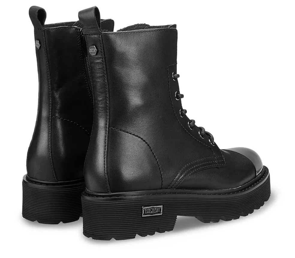 Cult Official Anfibi E Stivali | Slash 3037 Mid W Leather Black/Metal Toe